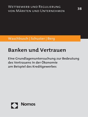 cover image of Banken und Vertrauen